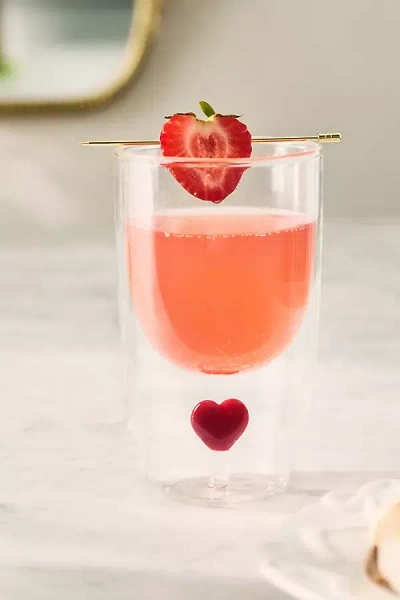 Anthropologie Icon Double-walled Glass Tumbler In Transparent
