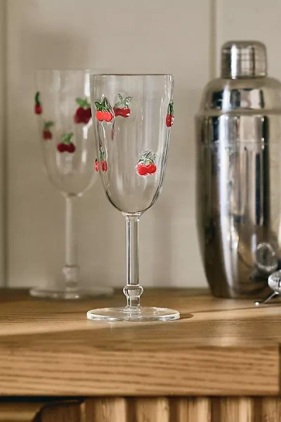 Anthropologie Icon Flute Glass In Transparent