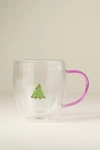 Anthropologie Icon Glass Mug: Holiday Edition In Transparent