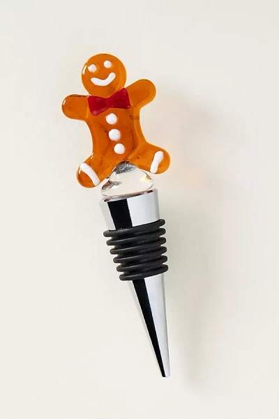 Anthropologie Icon Glass Wine Stopper In Multi