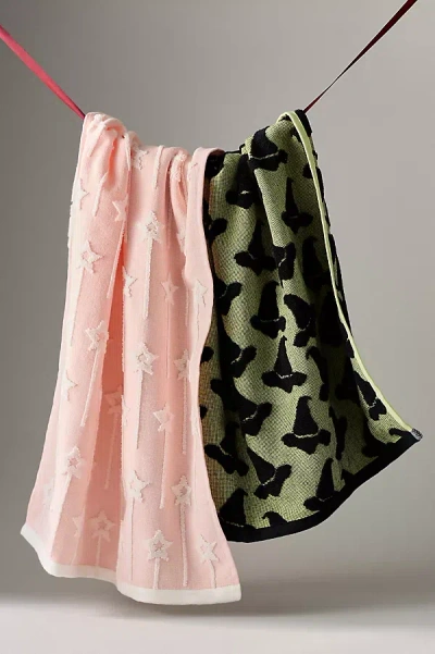 Anthropologie Icon Jacquard Spooky Tea Towels, Set Of 2