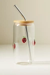 Anthropologie Icon Juice Sipper Glass In Transparent