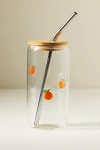 Anthropologie Icon Juice Sipper Glass In Transparent