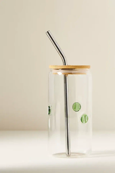 Anthropologie Icon Juice Sipper Glass In Transparent