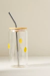 Anthropologie Icon Juice Sipper Glass In Transparent