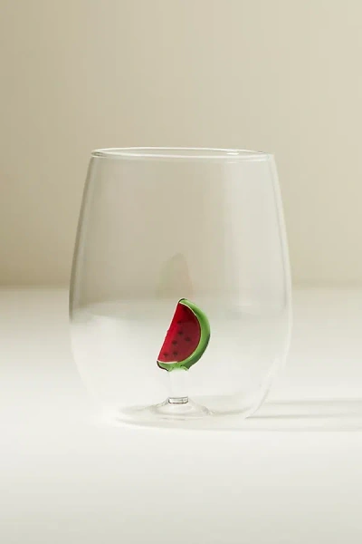 Anthropologie Icon Stemless Wine Glass In Transparent