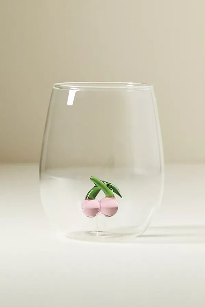 Anthropologie Icon Stemless Wine Glass In Transparent