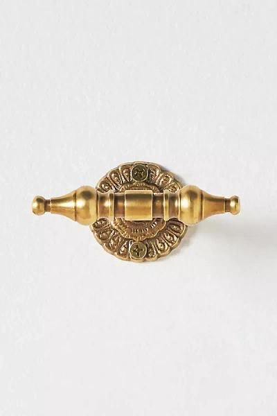 Anthropologie Ida Heritage Brass Bath Hook In Gold