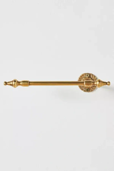 Anthropologie Ida Heritage Brass Toilet Roll Holder In Gold
