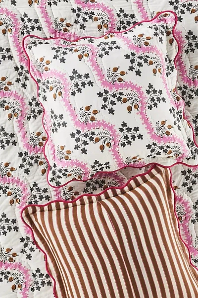 Anthropologie Iluka Euro Sham In Pink