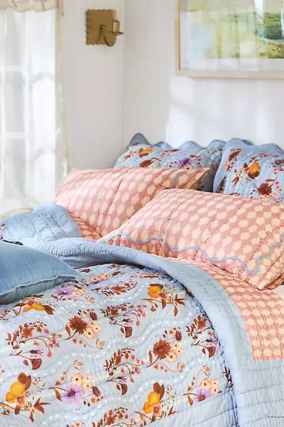 Anthropologie Iluka Printed Quiltu200bed Bedspread