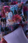 Anthropologie Imogen Cotton Velvet Floral Printed Cushion