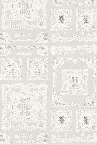 Anthropologie Ingela Lace Pattern Wallpaper By Sarah Jessica Parker In White