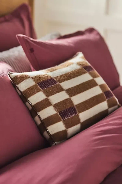 Anthropologie Ingrid Wool Geometric Pattern Pillow Cover