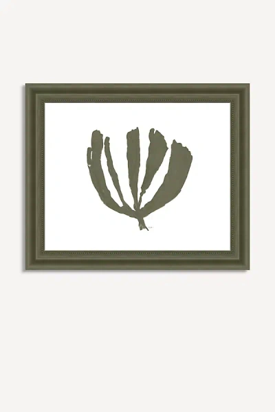 Anthropologie Ink + Petals Wall Art In Green