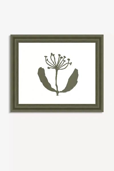 Anthropologie Ink + Petals Wall Art In Green