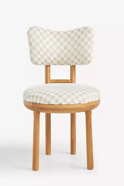 Anthropologie Irie Carmine Jacquard Dining Chair In Gray