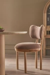 Anthropologie Irie Velvet Dining Chair In Neutral