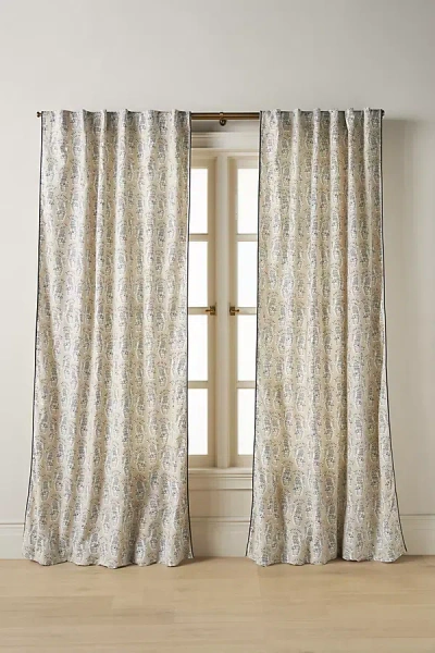Anthropologie Isa Cotton Printed Tiger Curtain