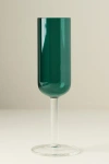 Anthropologie Isadora Flute Glasses, Set Of 4 In Green