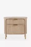 Anthropologie Isla 27" Fluted Wood Nightstand In Neutral