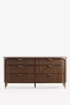 Anthropologie Isla Fluted Six-drawer Dresser In Brown