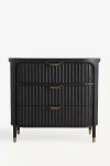 Anthropologie Isla Fluted Three-drawer Dresser