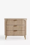 Anthropologie Isla Fluted Three-drawer Dresser In Neutral