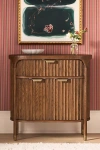 Anthropologie Isla Fluted Wood Entryway Cabinet