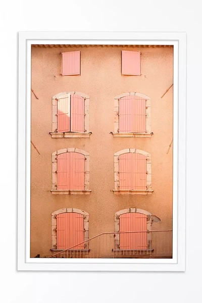 Anthropologie Italian Streets Wall Art In Orange