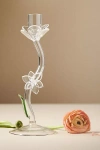 Anthropologie Ivie Glass Candle Holder In Clear