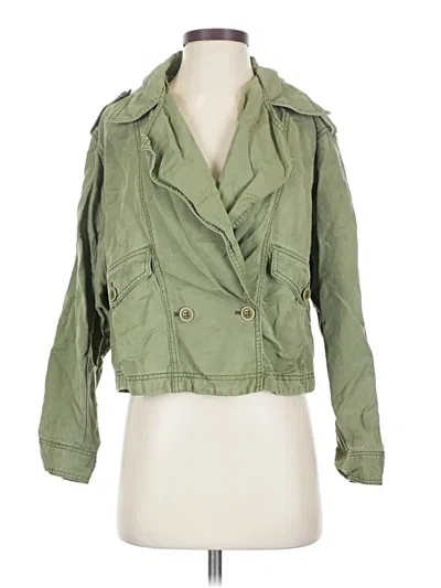 Pre-owned Anthropologie Jacket In Green