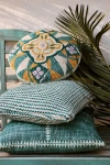 Anthropologie Jamea Woven Geometric Indoor/outdoor Pillow