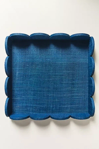 Anthropologie Jamie Young Wonderland Scallop Tray In Blue