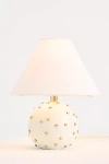 Anthropologie Jeanette Beaded Mini Brass Table Lamp
