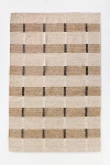 Anthropologie Jeremiah Brent Hand-knotted Geometric Wool Blend Rug In Neutral