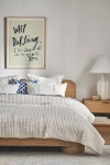 Anthropologie Jersey Channel-stitch Quilt In Blue