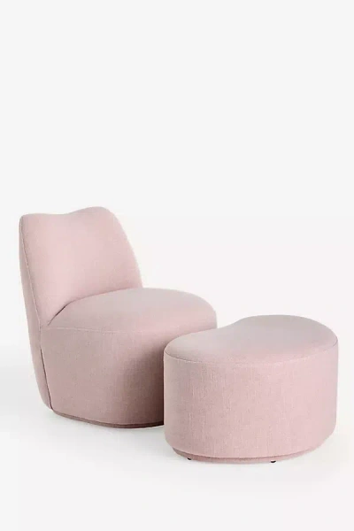 Anthropologie Joanie Linen Accent Chair