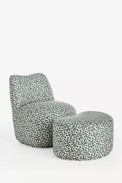 Anthropologie Joanie Ottoman In Green