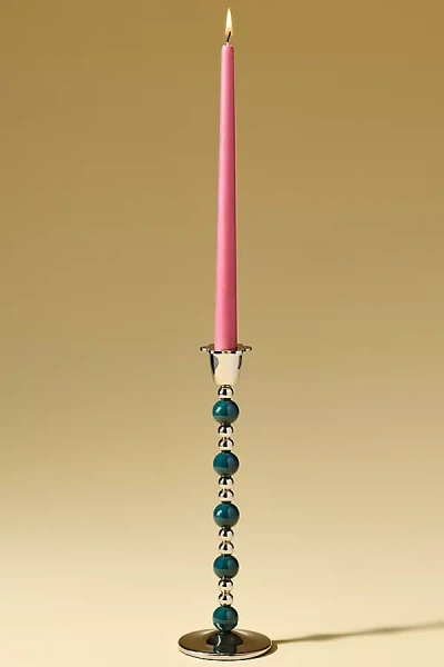 Anthropologie Jodelle Candleholder In Blue