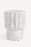 Anthropologie Jolie Marble Side Table In White