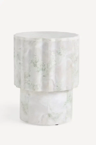 Anthropologie Jolie Marble Side Table In White