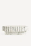 Anthropologie Jolie Oval 44" Marble Coffee Table In White