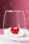 Anthropologie Jolly Icon Stemless Wine Glass In Multi