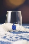 Anthropologie Jolly Icon Stemless Wine Glass In Multi