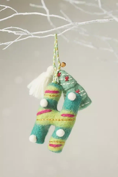 Anthropologie Jolly Monogram Ornament