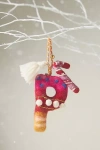 Anthropologie Jolly Monogram Ornament In Multi