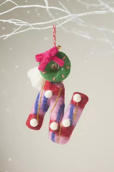 Anthropologie Jolly Monogram Ornament