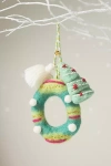 Anthropologie Jolly Monogram Ornament In Multi