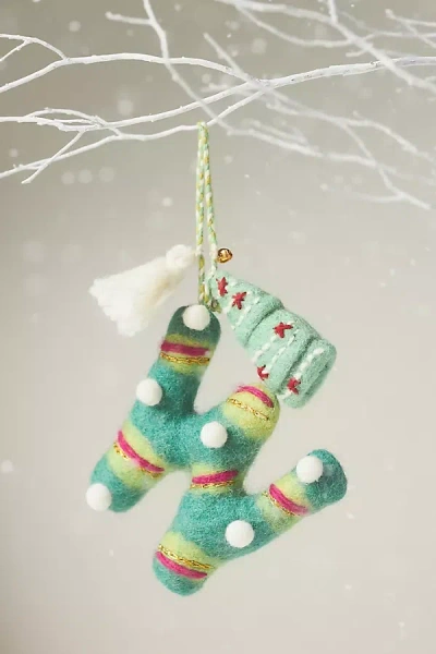 Anthropologie Jolly Monogram Ornament